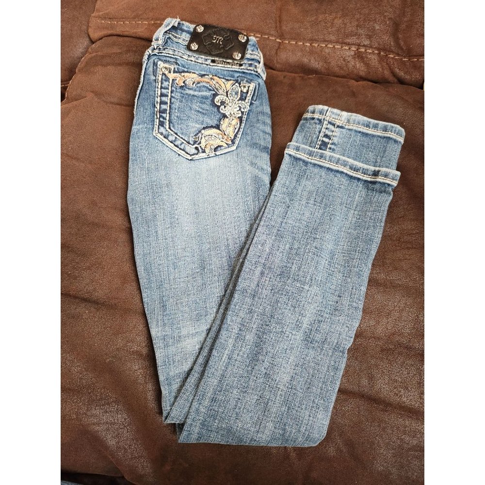 Miss Me Skinny Jeans Youth Girls Size 8. Designed in the USA. JK5853S2
